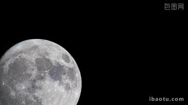 超清晰超大超级月亮月球延时